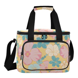 Sac de pique-nique de grande capacité de style hawaïen pour l'extérieur, sac isotherme en aluminium, sac à main portable pour adultes et enfants, sac à lunch - Product Image 1