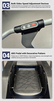 Tapis roulant commercial de haute qualité MND Fitness avec écran LCD, machine de surf, entraînement cardio, musculation, équipement de fitness