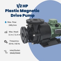 KDG-I8 0.5 HP 电动式磁力驱动泵，无密封设计，适用于电子半导体制造（220/380V 240 L/min）