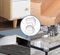 Protecteur d'angle de table en PVC transparent Kuliwei, absorption des chocs, protection d'angle transparente, protection d'angle anti-collision pour meubles