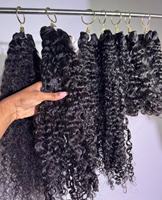 Expédition Rapide Cheveux Humains Bouclés Non Traités du Cambodge, Double Trame, Cheveux Bruts Vietnamiens, Indiens, Birmans Bouclés, Ondulés Profonds