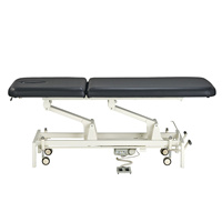 Table de massage électrique réglable avec cadre en acier robuste, repose-tête intégré, pour salon de spa, hôtel, utilisation thérapeutique