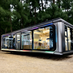 Capsule spatiale S70 avec grande fenêtre en verre, design minimaliste pour sites <span class=keywords><strong>de</strong></span> glamping <span class=keywords><strong>de</strong></span> luxe et développement <span class=keywords><strong>de</strong></span> stations balnéaires pittoresques - Product Image 1