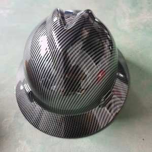 معدات حماية شخصية من ألياف الكربون للبناء الصناعي قبعة صلبة أنسي طباعة نقل المياه - Product Image 4