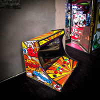 Nouveau Design Classique Rétro Jeux d'Arcade Portable d'Intérieur Monnayeur Mini Borne de Jeu Vidéo d'Arcade Cabinet Bartop 19 Pouces
