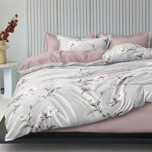 Chất Lượng Cao Sang Trọng 7-Mảnh Polyester Dệt Kim Bộ Đồ Giường Đặt Hình Học Hiện Đại In Phản Hợp-In Kích Thước Vua - Product Image 3