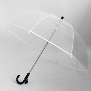 Parapluie transparent à pois mignon, 8 baleines, ouverture manuelle, pour enfants, protection soleil et pluie, rentrée scolaire - Product Image 2