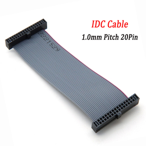 كابل شريطي مسطح مخصص بخطوة 1.0 مم و20 دبوسًا من نوع IDC، سلك نحاسي مطلي بالقصدير FFC IDC لشاشة LCD والتحكم الصناعي - Product Image 1
