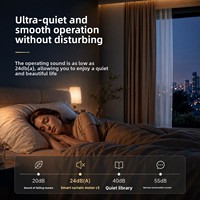 Riel de Cortina Eléctrico Inteligente con Motor Silencioso, Control Remoto por Voz, Material Translúcido Suave, Sensor de Conexión, Compatible con Xiao Ai y Mi Home