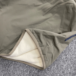 Men's Streetwear Half-Zip <b>Fleece</b> Hooded <b>Jacket</b> Custom Warm Casual Adult <b>Fleece</b>-<b>Lined</b> Sweatshirt <b>Jacket</b> - Product Image 4