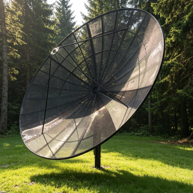 Wind Resistant 3 Meter Aluminum Mesh Satellite Dish Antenna 300cm Prime Focus C Band Grid Parabolic Antenna for Coastal Area Use