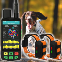 Système de suivi GPS ESEEK + collier électronique rechargeable à vibrations et chocs, extensible pour localiser et dresser jusqu'à 20 chiens