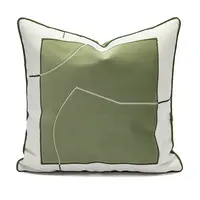 현대 녹색 자카드 직물 베개 덮개, 소파 소파 던짐 베개 상자를 위한 가정 장식 방석 덮개