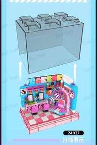 Mould <span class=keywords><strong>King</strong></span> 24037 NOUVEAU Série Variété Boîte de présentation de <span class=keywords><strong>maquillage</strong></span> beauté et de coiffure, Ensemble de blocs de construction pour fille, Cadeau - Product Image 4