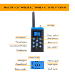 Collier de dressage pour chien avec dispositif anti-aboiement automatique à télécommande, modes de choc et de vibration sécurisés pour toutes les races - Product Image 4