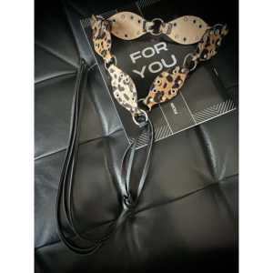 Cinturón de PU con estampado de leopardo Y2K con hebilla de anillo en D para mujer, accesorio de moda. - Product Image 1