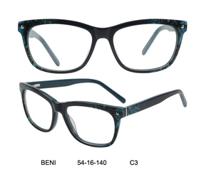 Lunettes carrées classiques en acétate pour hommes et femmes, lunettes optiques imprimées à <span class=keywords><strong>la</strong></span> mode - Product Image 3