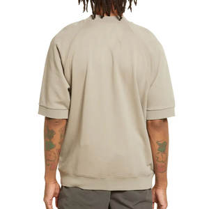 เสื้อยืดสตรีทแวร์ทรงหลวมเรียบง่ายสบายๆ ผ้าฝ้าย 100% ผู้ผลิตเสื้อยืดคอกลมเนื้อหนาสำหรับผู้ชาย - Product Image 2