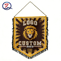 Benutzer definierte Logo Mini doppelseitige Fußball Fußball Club Fans Austausch hängende Flagge Banner Wimpel