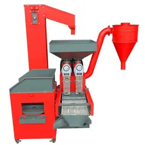 Máquina procesadora trituradora, molinillo de cáscara, uso comercial, molino de arroz
