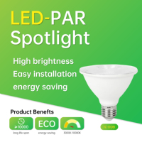 Projecteur LED Haute Qualité Résistant à la Chaleur E27 10W 900LM 100-265V Angle de Faisceau 40° Intensité Variable Intelligent Lumière Vive Température de Couleur 3000K-10000K