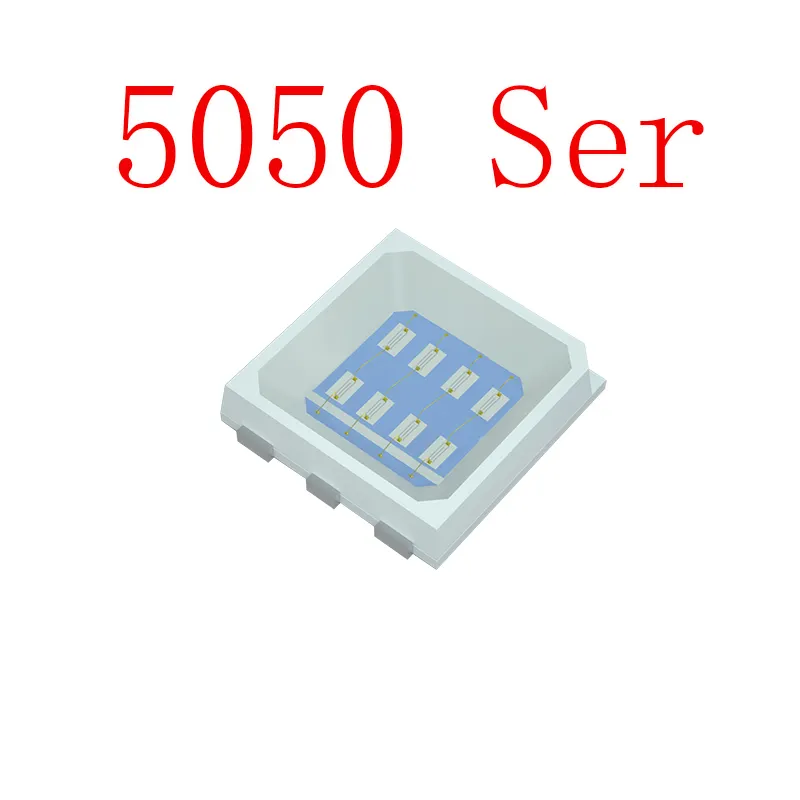 8 pin emc tipo 60 gradi 254nm 395nm 0.2w tri-color car 2023 ic 1.5w 2w cl dc 5v 12 v 24v smd led chip diodo rgbw rgb 5050