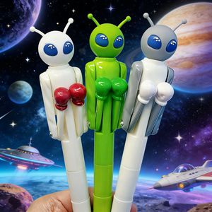Stylo Bille Créatif Alien Boxing Trick Décompression pour Étudiants, Encre Verte/Blanche/Gris, Emballage en Sachet, Papeterie en Gros - Product Image 2