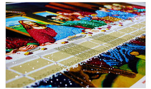 Hiện đại cổ điển sơn dầu cuối cùng Supper tường nghệ thuật vải 5D <span class=keywords><strong>DIY</strong></span> kim cương Bộ dụng cụ handpainted phong cách - Product Image 4