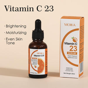 Venta al por mayor suero facial orgánico para el cuidado de la piel, antienvejecimiento, brillo, hidratante con vitamina C y ácido hialurónico para reparación facial - Product Image 4