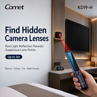 Détecteur de caméra cachée pour chambre d'hôtel, détecteur de caméra espion, kit d'inspection de la confidentialité 5-en-1 pour les projets hôteliers