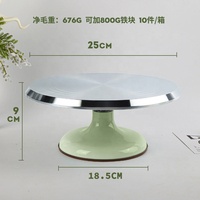 Plateau tournant de gâteau en alliage d'aluminium de qualité professionnelle 10 pouces plateau tournant de gâteau rose ustensiles de cuisson décoration Table de décoration