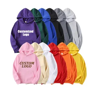 customizable logo Modern blank hoodies printing embroidery logo jogger clothing 350gsm heavy weight Men Hoodies for sublimation