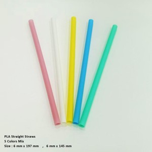 Pailles jetables en plastique biodégradable PLA personnalisées, écologiques, de haute qualité, pour le camping - Product Image 3