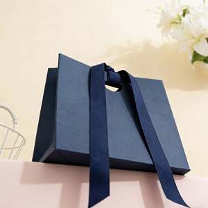 Bolsas de Regalo para Joyería con Logotipo Personalizado, Bolsas de Papel Portátiles de Lujo para Collares y Pendientes, Empaque para Joyería - Product Image 3