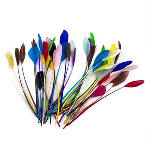Pluma de ganso de colores, joyería, pendiente, decoración, plumas de cisne de 15-20cm/6-8 pulgadas para manualidades, 50 unids/pack - Product Image 3