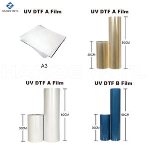 Golden A & B Pet AB Film UV DTF Imprimante Haute Basse Température <span class=keywords><strong>Papier</strong></span> <span class=keywords><strong>Transfert</strong></span> de Chaleur Rouleaux de Taille A3 pour les Applications d'Emballage de Vêtements - Product Image 2