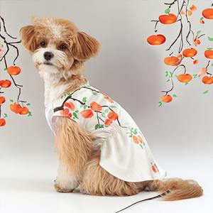 Venta al por mayor <span class=keywords><strong>de</strong></span> lujo <span class=keywords><strong>de</strong></span> poliéster impreso ropa para mascotas Chinoiserie Classics Año Nuevo Tang Suit para <span class=keywords><strong>perros</strong></span> clásico perro accesorio vestido - Product Image 4