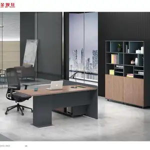 مكاتب مدير أثاث مكتبي في المكاتب الحديثة الفاخرة وحدات العمل 1.6 و 1.8 متر طاولة مكتبية