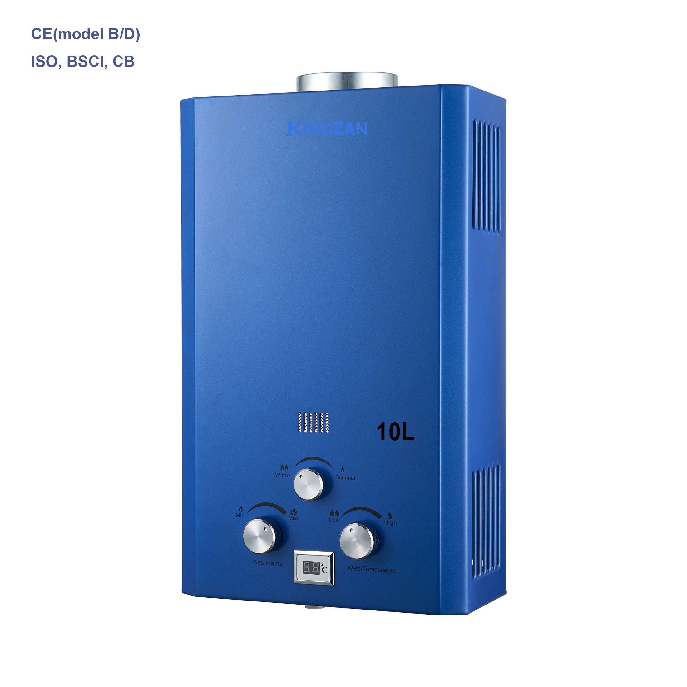 Factory Direct Copper Exchanger Water Heater Quality Forced Type Gas Hot Water Instant Wall Mounted Quality SS Pipe Flue Type