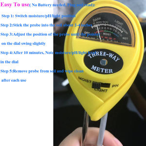Tester <span class=keywords><strong>PH</strong></span> <span class=keywords><strong>Meter</strong></span> Tanah 3 In 1, Alat Pengukur Tingkat <span class=keywords><strong>PH</strong></span> Kelembapan Tanah Bunga Taman, Detektor Monitor <span class=keywords><strong>PH</strong></span> Kelembapan Tanaman - Product Image 6