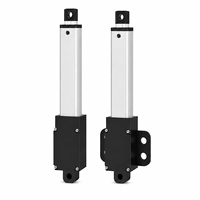 Aktuator Linear Mini Magnet Permanen 30mm 50mm 100mm 150mm Stroke DC 12V/24V 2500rpm Motor Listrik Panel Mount Batang Dorong Linear
