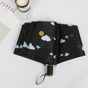 Ombrelle d'extérieur pliable, impression de soleil et de <span class=keywords><strong>fleur</strong></span>, <span class=keywords><strong>parapluie</strong></span> de voyage manuel - Product Image 2