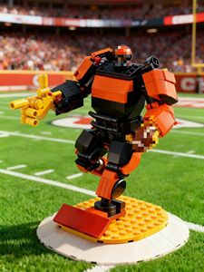 Bloques de Construcción de Robot Gigante <span class=keywords><strong>Guerrero</strong></span> de Fútbol, Juguete de Construcción de Modelo ABS, Figura de Robot Deportivo Personalizado, Decoración de Campo, Set de Regalo - Product Image 1