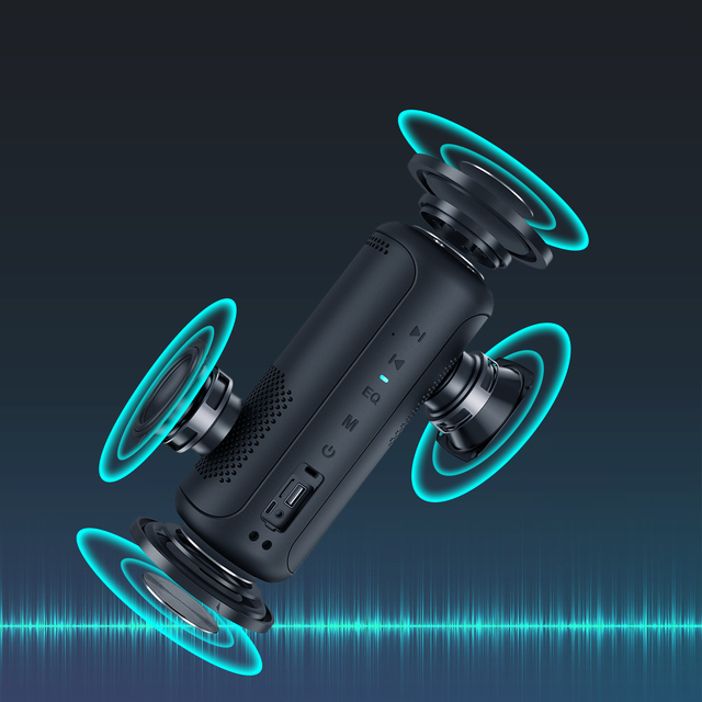Custom Logo Flip6 Max 40W for 5.3 Speaker 5200mah 6H Playtime IPX6 Waterproof RGB Light Show Memory Card Mobile Phone