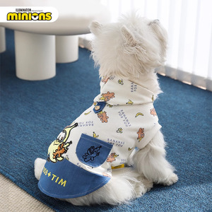 Hoopet Huayuan Pet Supplies Minions Hoodie For Dogs And <b>Cats</b> Fall Season Comfortable Pet <b>Clothes</b> - Product Image 3