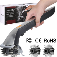 Brosse électrique pour barbecue, Nettoyeur de barbecue, Brosse à vapeur automatique pour barbecue, Nettoyeur de barbecue rotatif avec poils en acier inoxydable