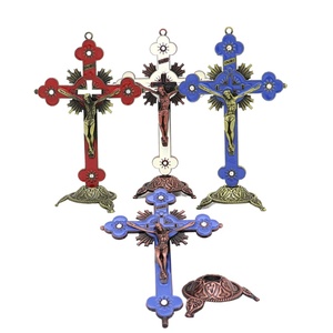 Catholic Christian Cross Ornament Metal Crafts Religious Projects Jesus and <b>Bracket</b> Church Decoration Wholesales Wholesales Reli - Product Image 4
