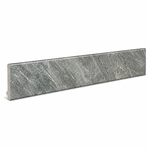 Rodapié de porcelana gris oscuro con efecto mármol <span class=keywords><strong>blanco</strong></span> craquelado para el hogar, rodapié de porcelana con aspecto de mármol pulido brillante para pasillo - Product Image 2