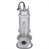 Pompe submersible pour eaux usées WQ 10hp 7.5kw 25m/h 20m pour l'industrie automobile, haute pression, moteur triphasé OEM, acier inoxydable 304