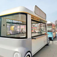 Repas Café Remorque Food Truck Mobile Commercial Camping Snack Car Personnalisé Mobile Cuisine Remorques Food Mini Car Electrique